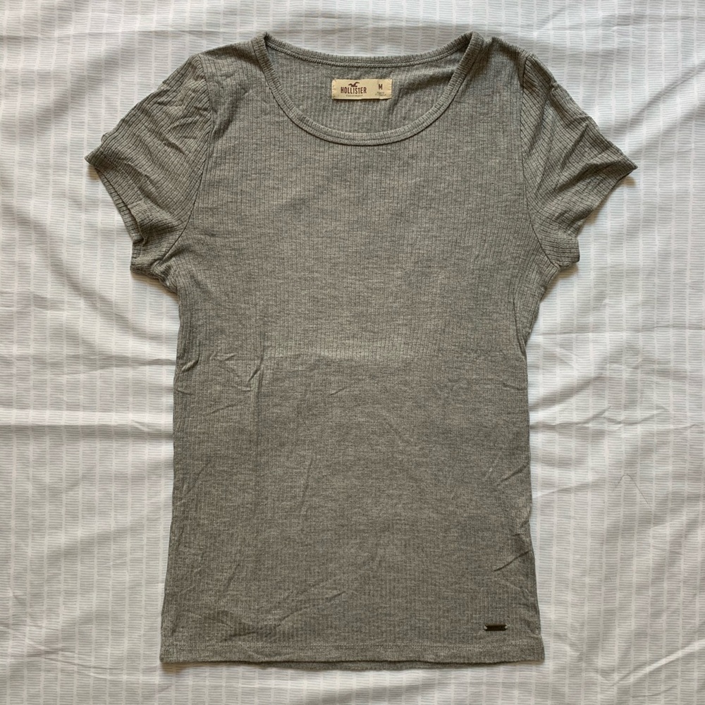 Ribbed short sleeve shirt